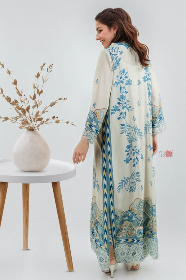 Ocean Veil Kaftan Dress